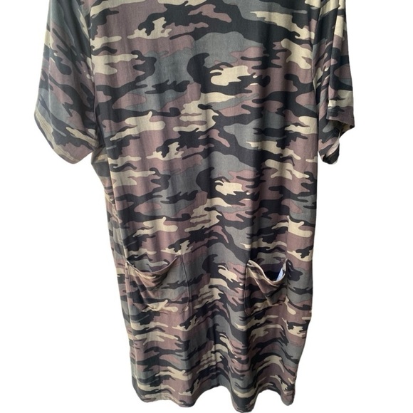 Forever 21 PLUS SIZE Camouflage Short Sleeve Dress I Size: 2X - Picture 3 of 9